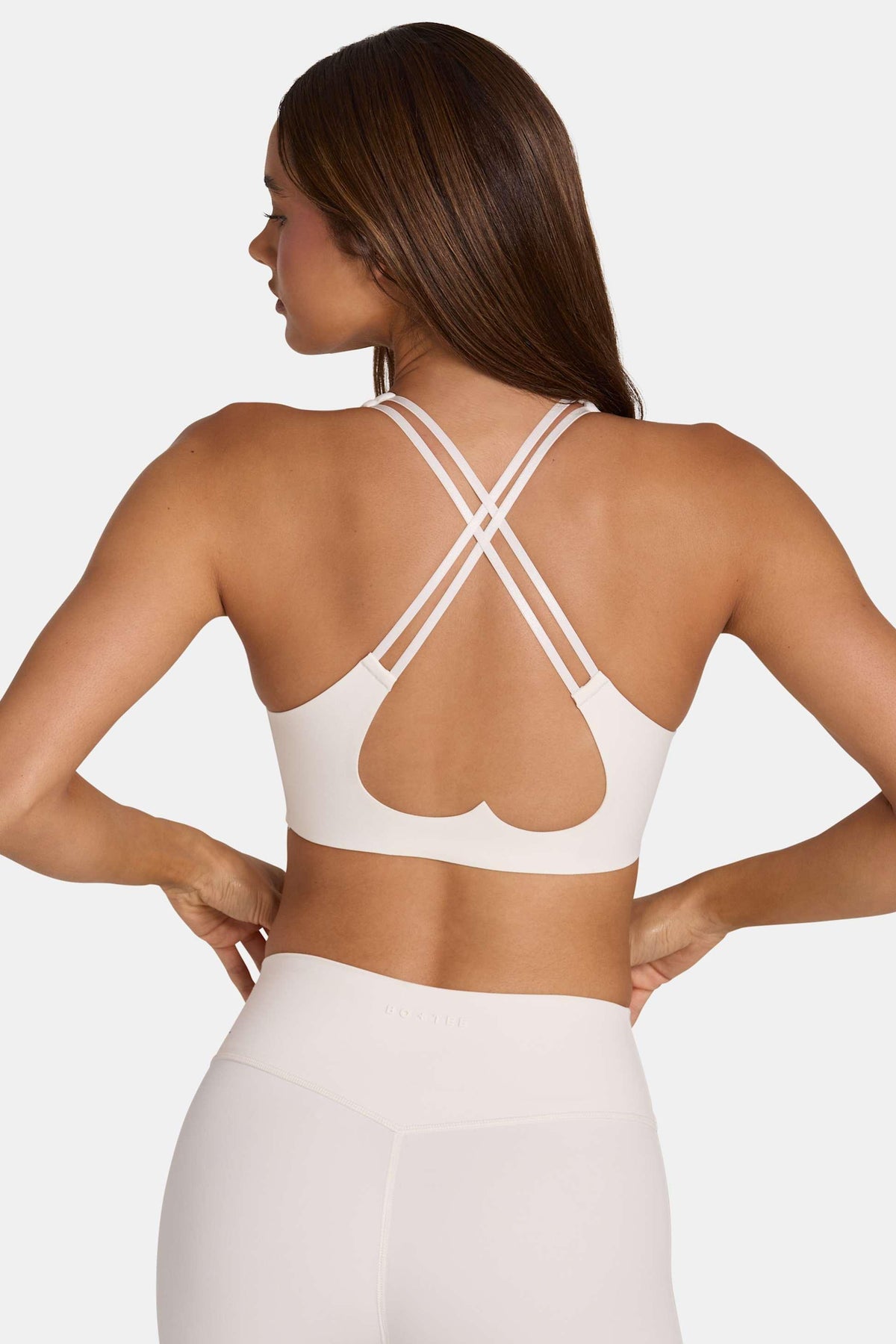 Soft Active Low-impact Sports Bra In Coconut