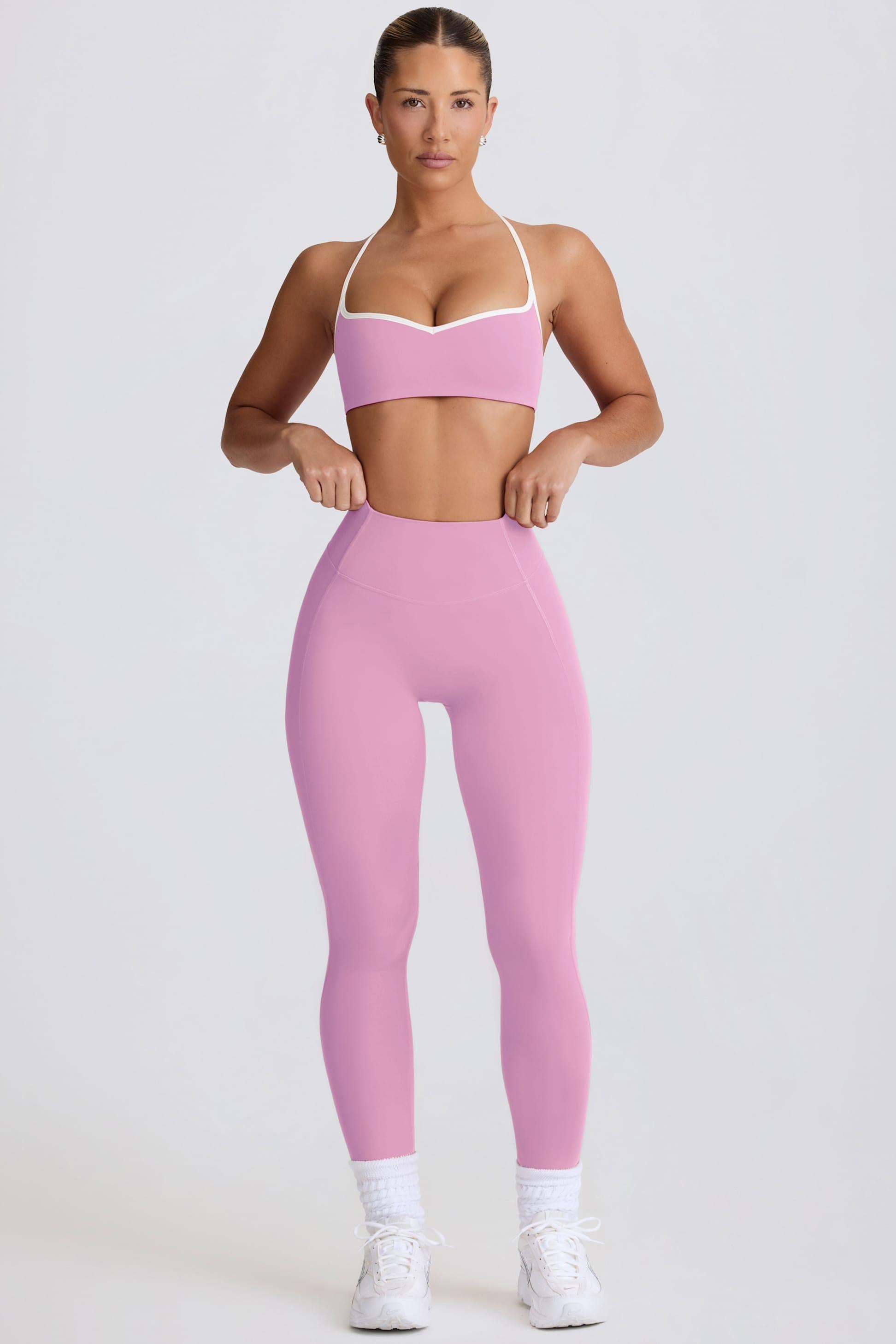 Soft Active Mid-rise Leggings In Dusty Pink