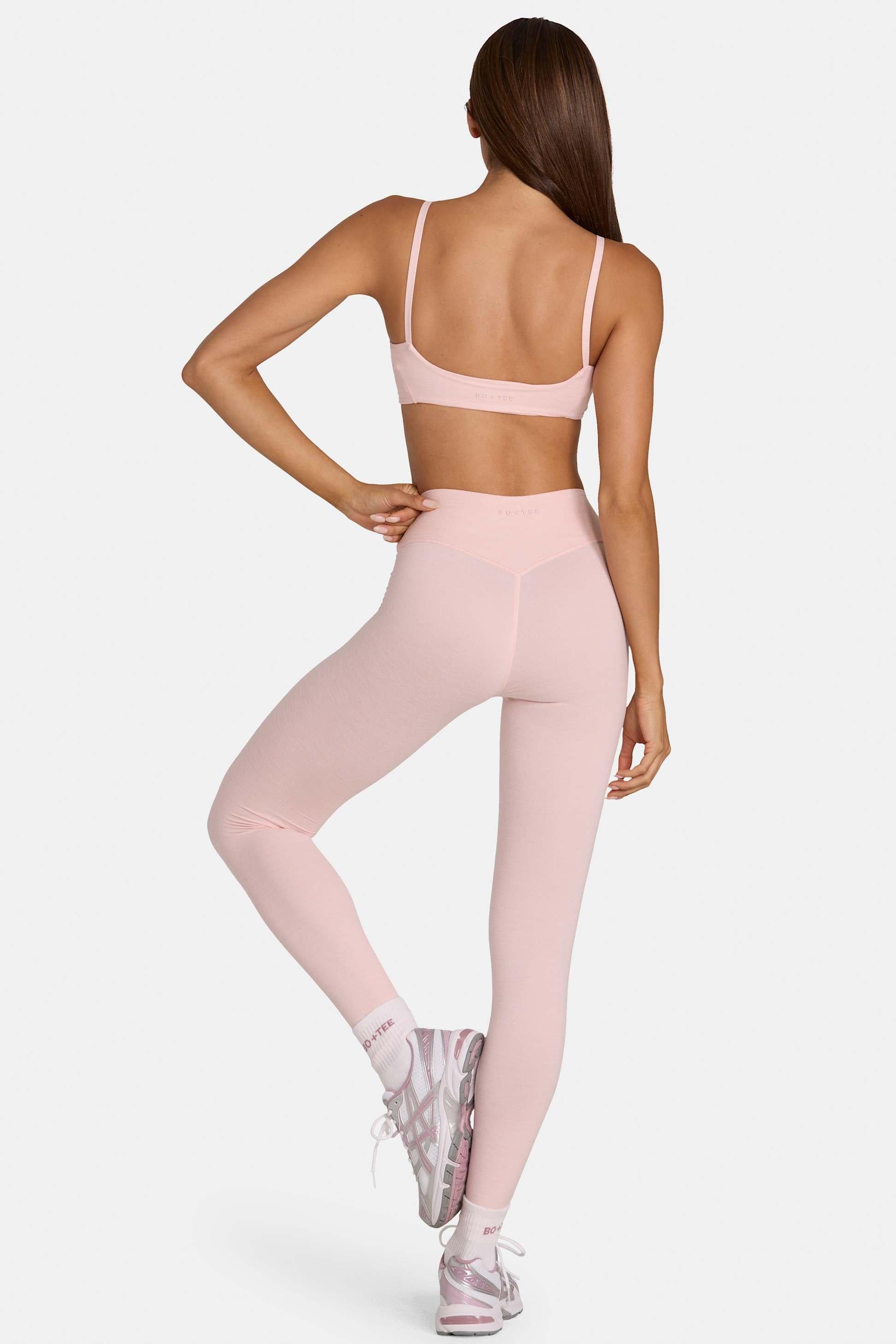 Soft Active Full-length Leggings In Blush Marl