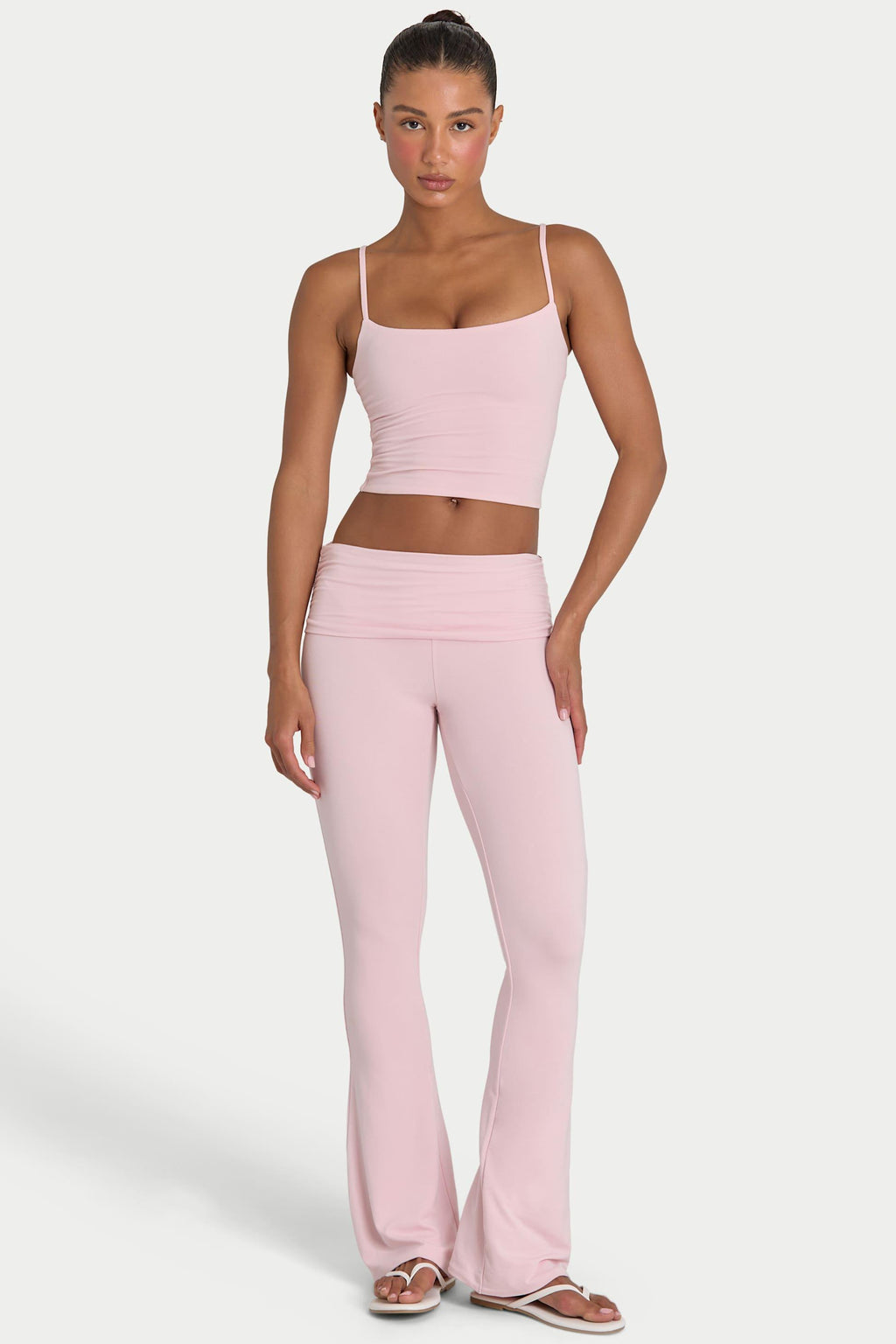 Buttercloud™ Crop Tank Top In Blush