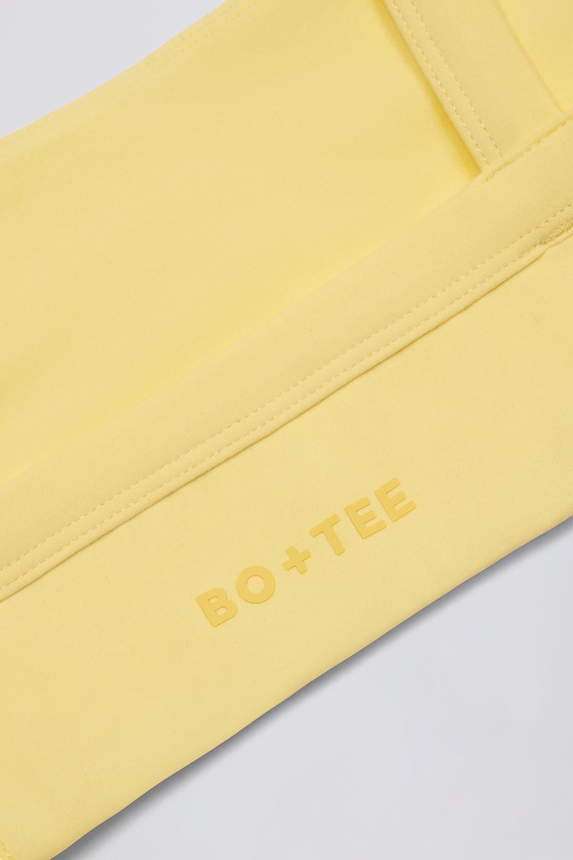 Soft Active Seam-detail Sports Bra In Lemon