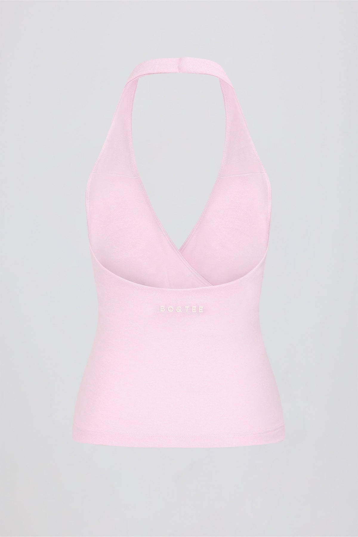 Halterneck Open-back Tank Top In Bloom