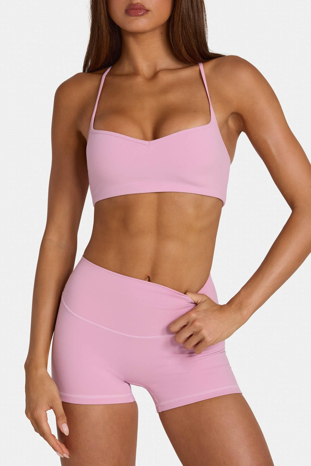 Soft Active Low-impact Sports Bra In Sweet Pink
