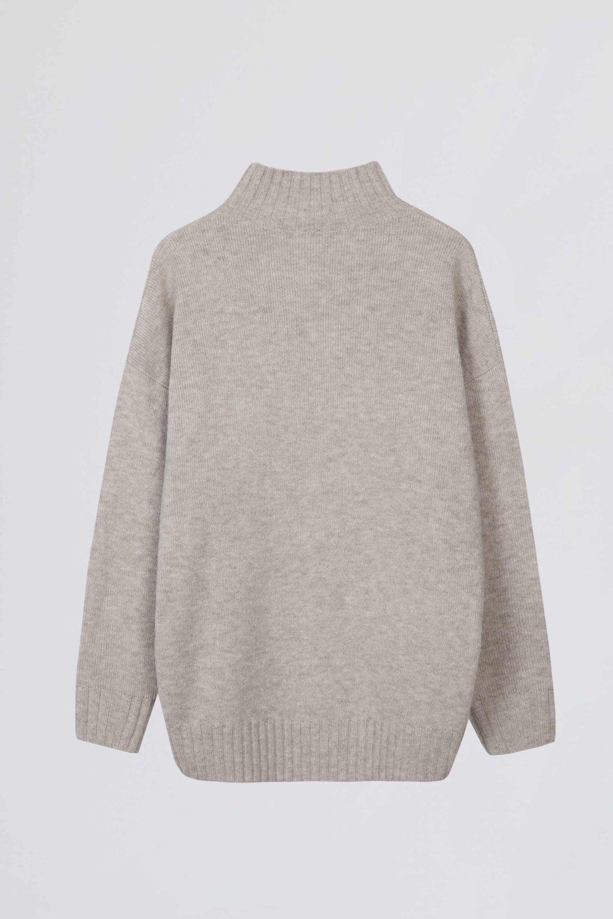 Soft Knit Oversized Jumper In Oatmeal