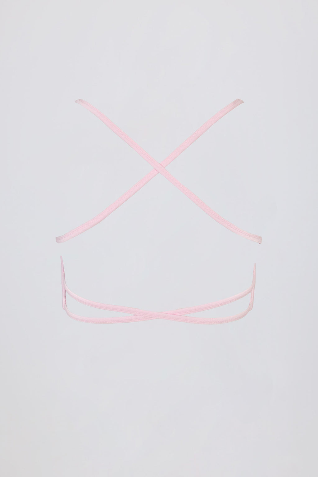 Super Sculpt Seamless Backless Sports Bra In Powder Pink