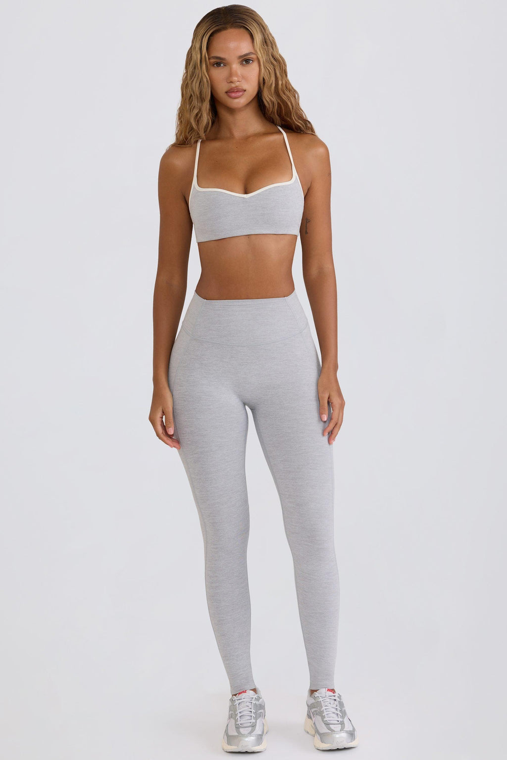 Soft Active Mid-rise Leggings In Grey