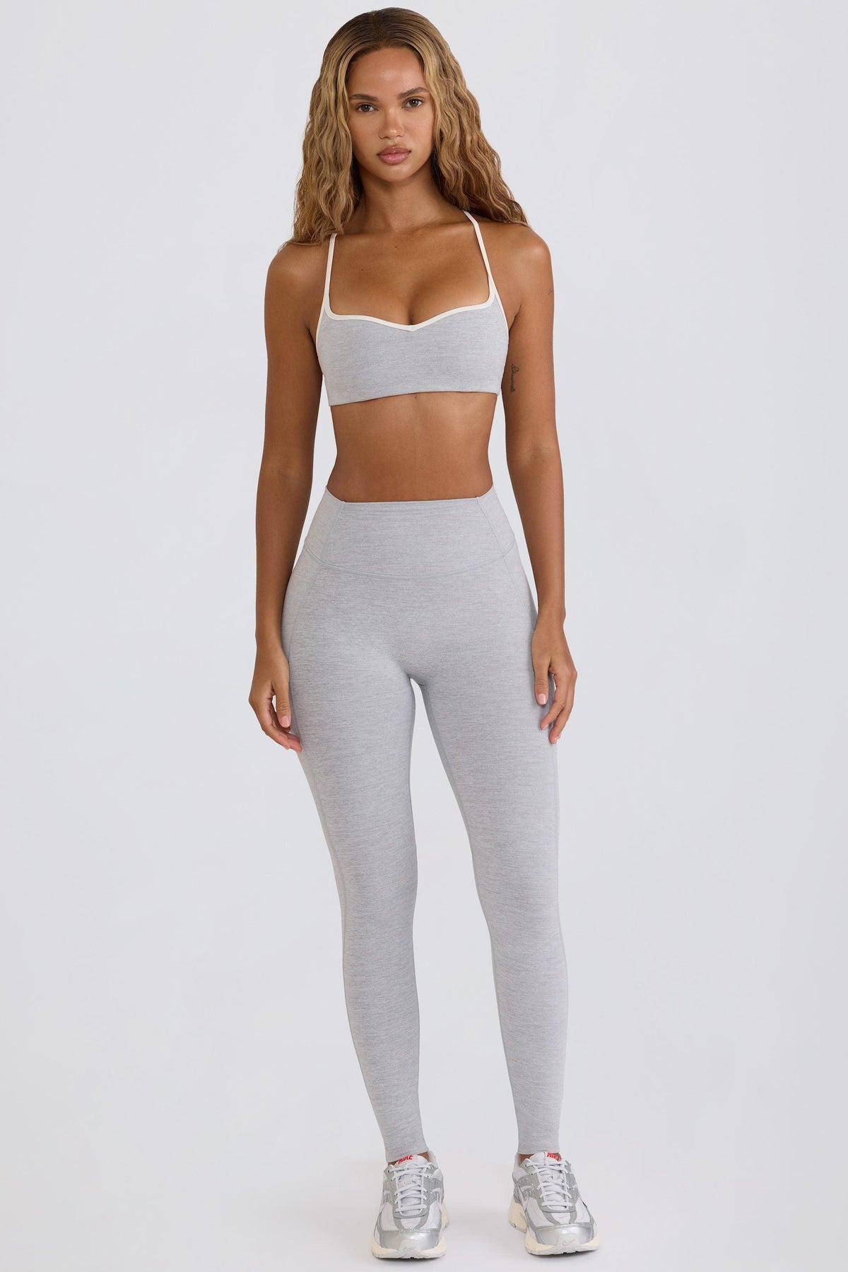 Soft Active Mid-rise Leggings In Grey