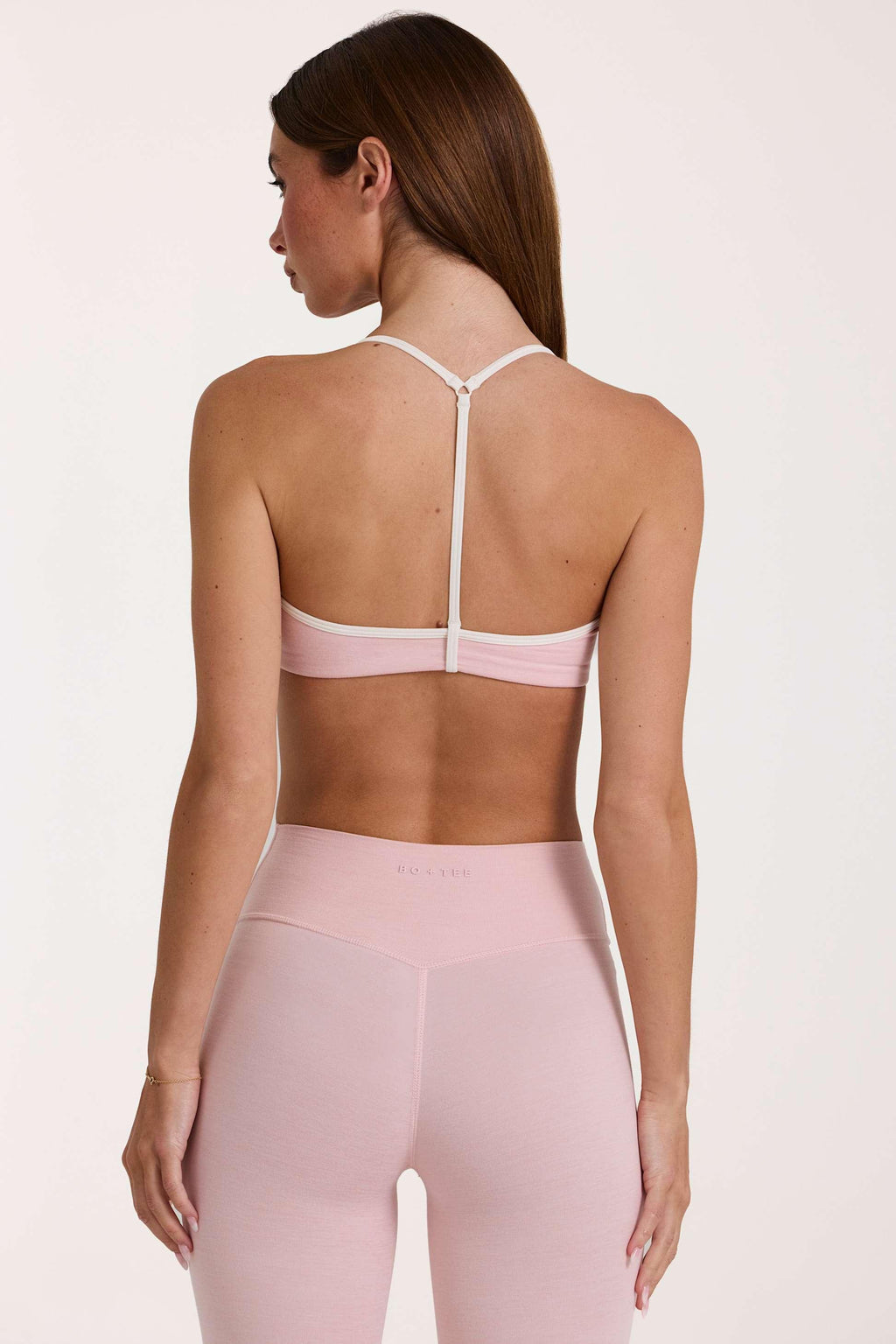 Soft Active Sports Bra In Blush Marl
