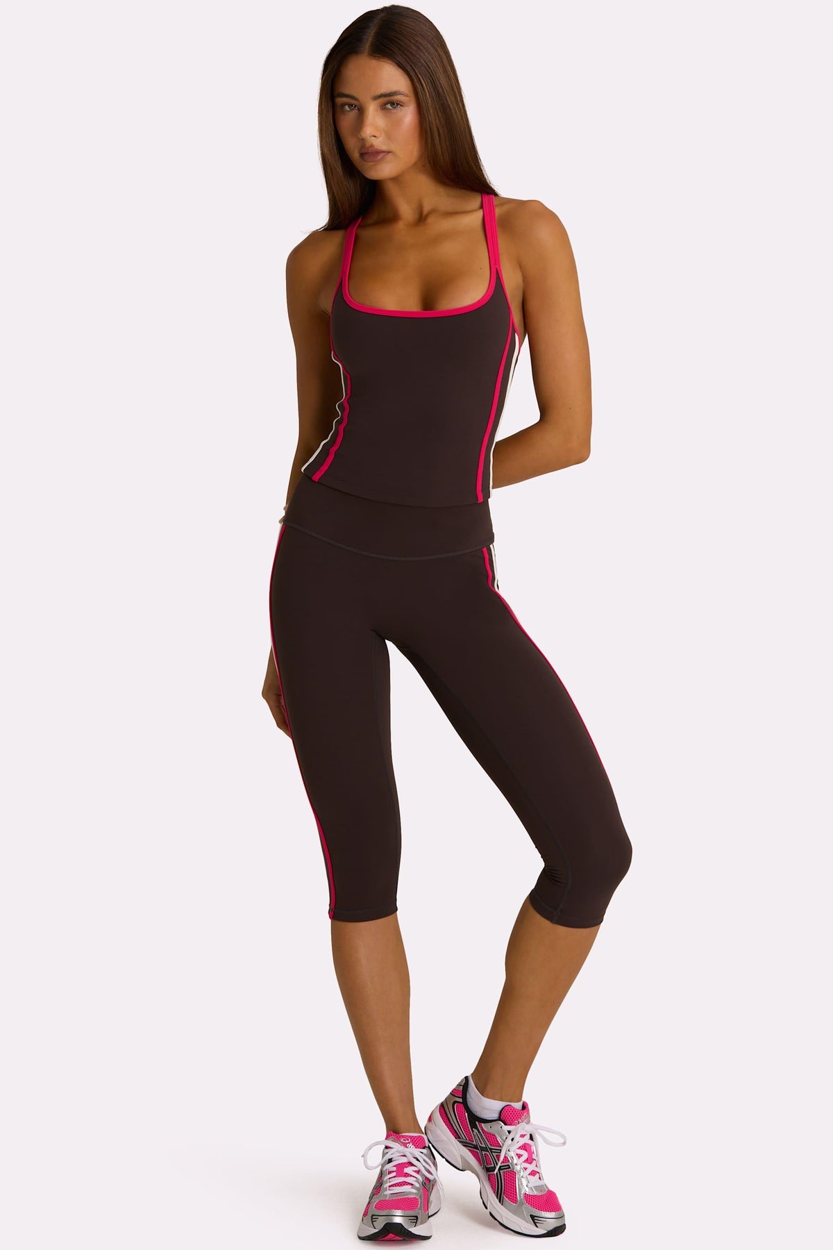 Soft Active Capri Leggings In Truffle